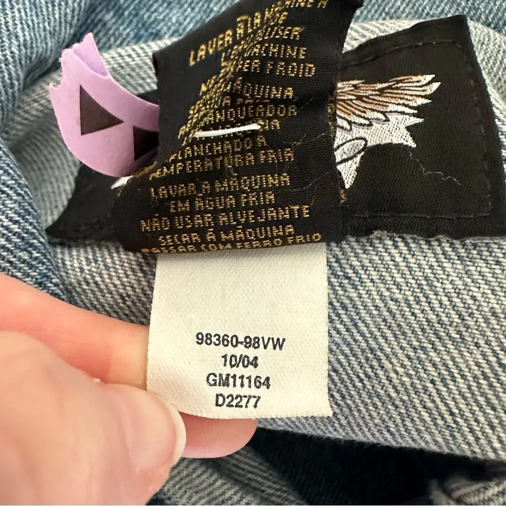 Vintage Harley-Davidson Motorcycles Denim Jacket Collectible Retro Memorabilia - Image 10