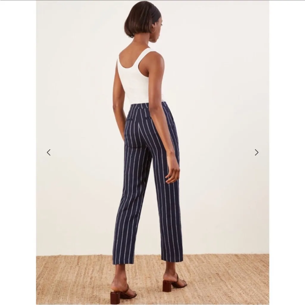 Reformation Verano Striped Linen Pants - Image 2