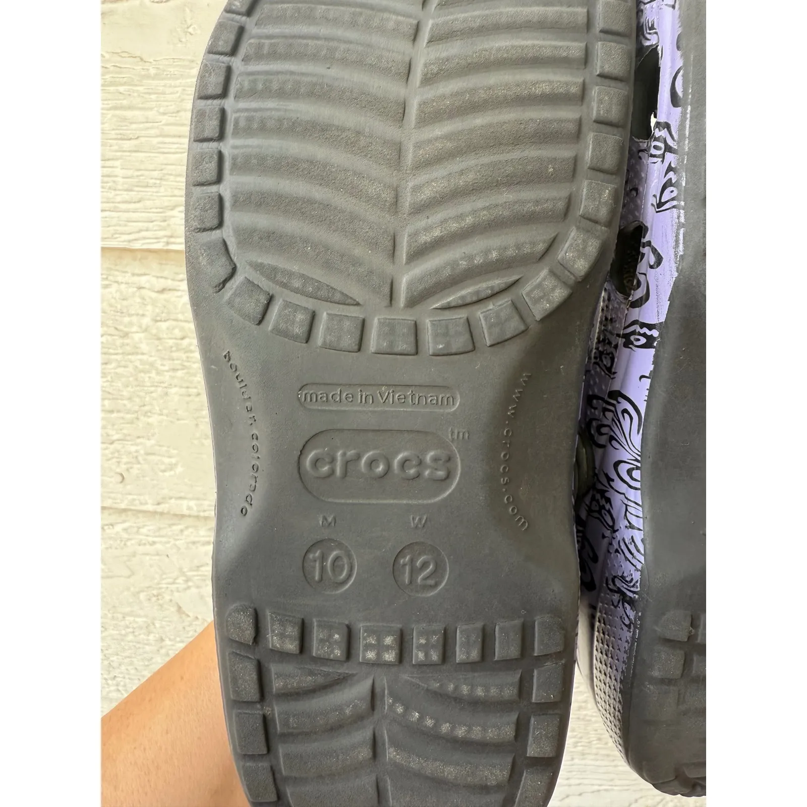 Crocs Classic Clog Haunted Mansion Purple Black Women's Size 12‎ Men's Size 10 - Image 6