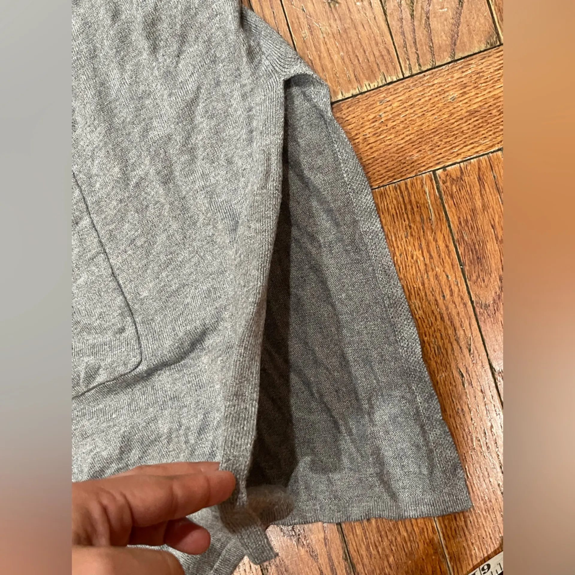 Terra & Sky Gray Open Front Cardigan - Image 5