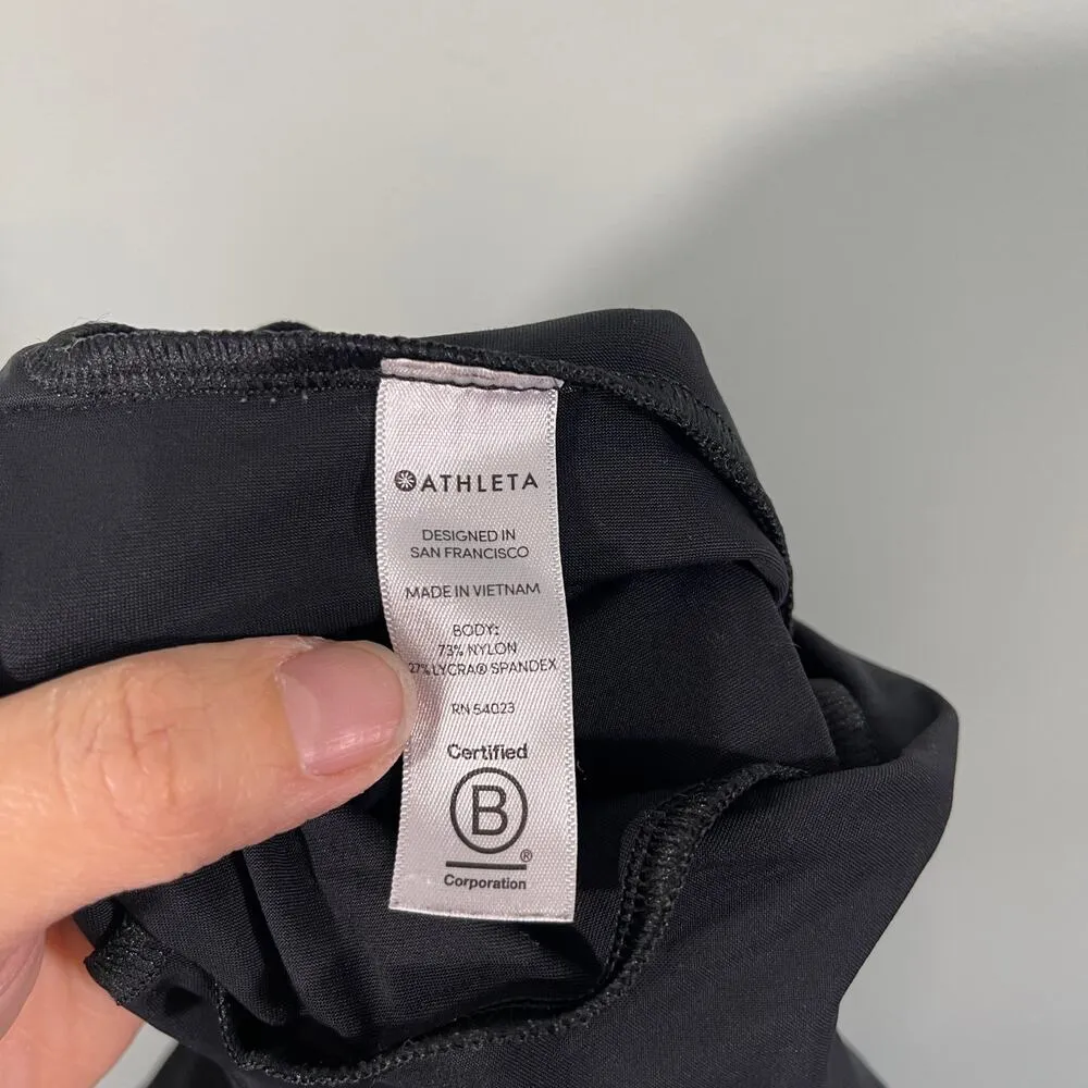 Athleta Women's Dark Grey Nylon Stella Crop Trousers Size 16 #452890 - Image 8