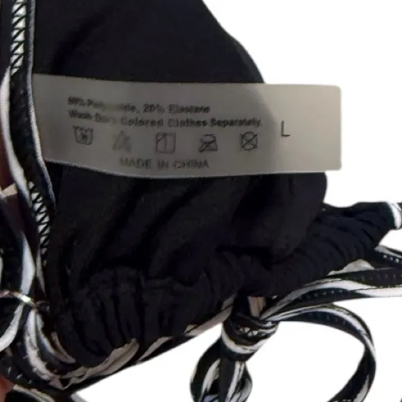 SHEIN Swim Summer Beach Contrast Binding Triangle Bikini Set - Image 7