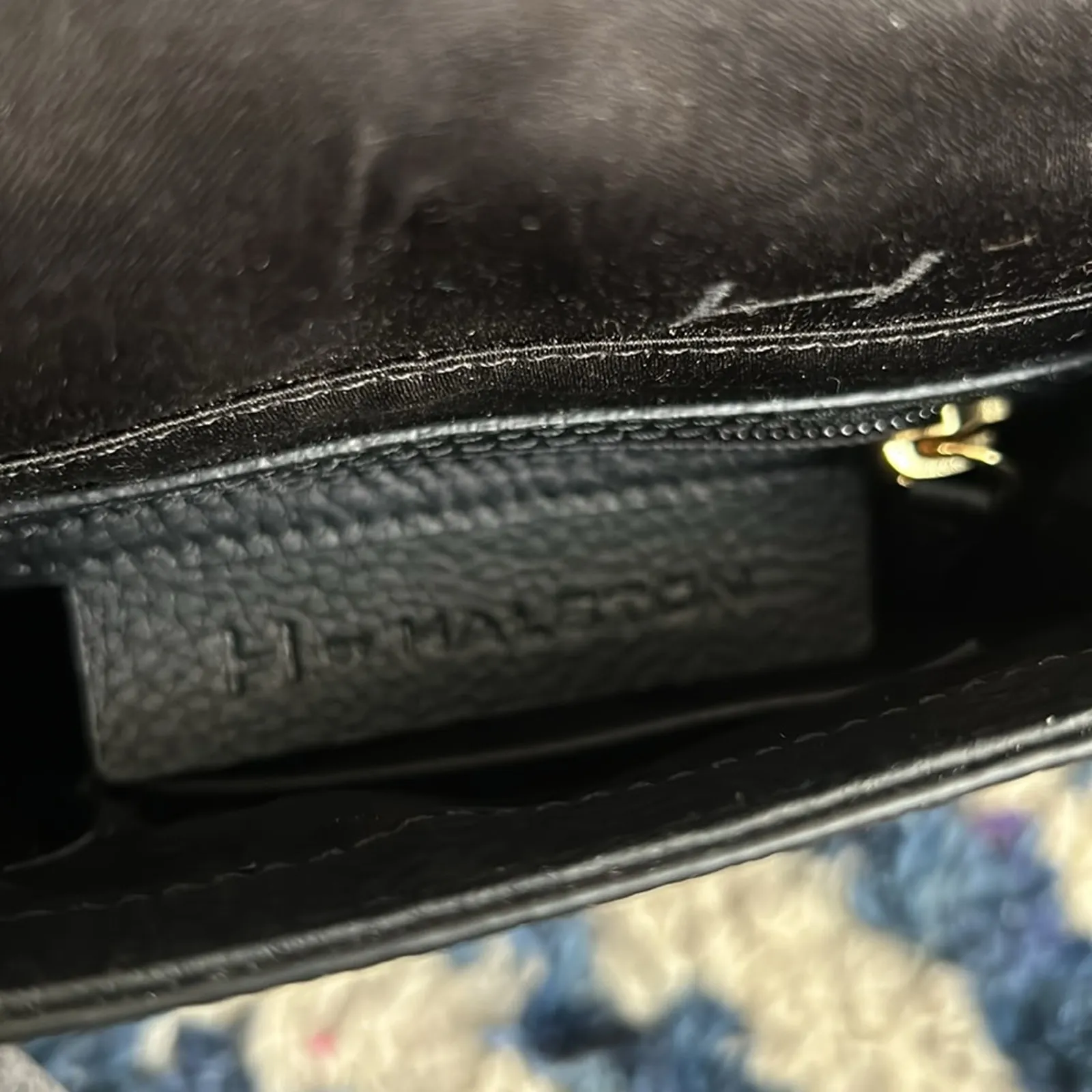 Halston H Black Leather Crossbody Bag Chic Functional Everyday Luxury - Image 12