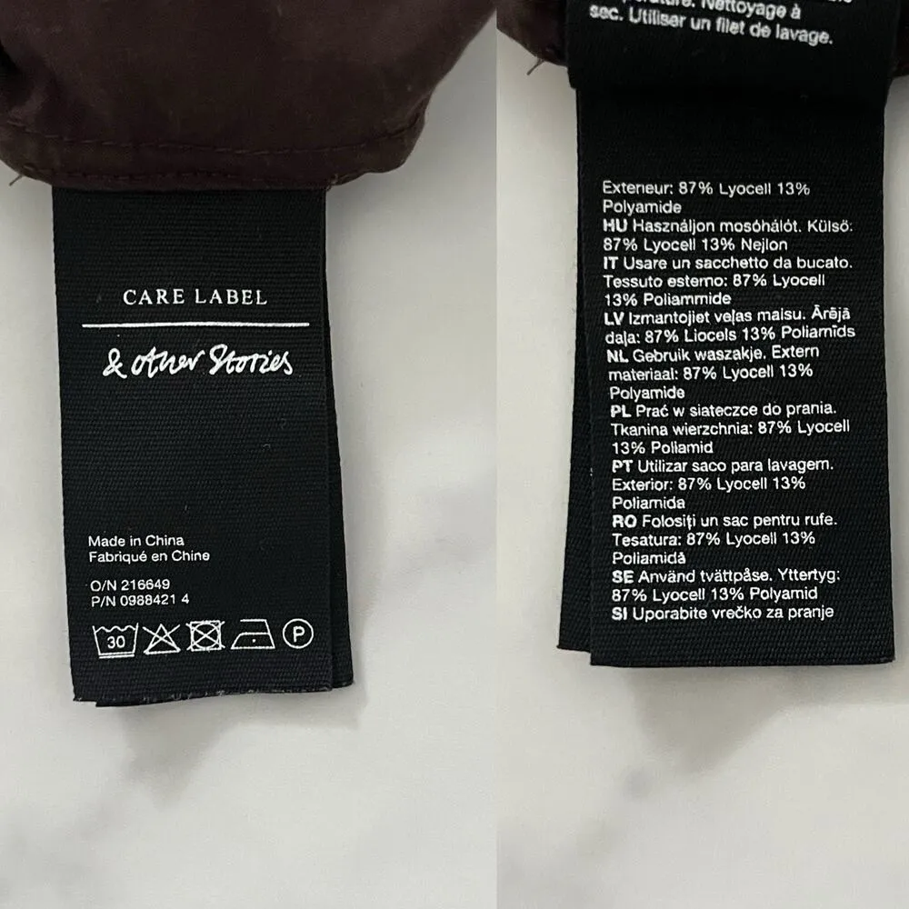 & other stories Voluminous Maxi dress brown Size 4 Oversize festival Boho Artsy - Image 8