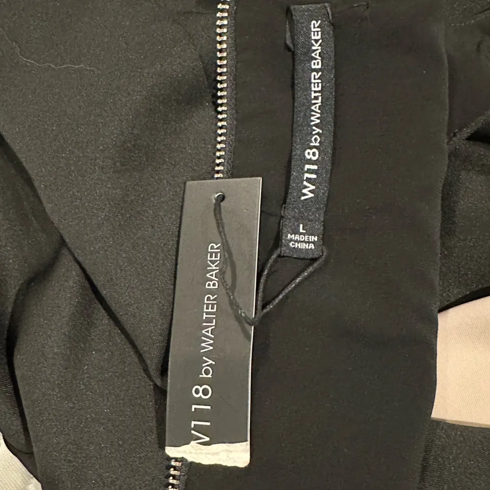 Walter Baker W118 black/nude Starr dress zipper detail size Large New with tags - Image 9