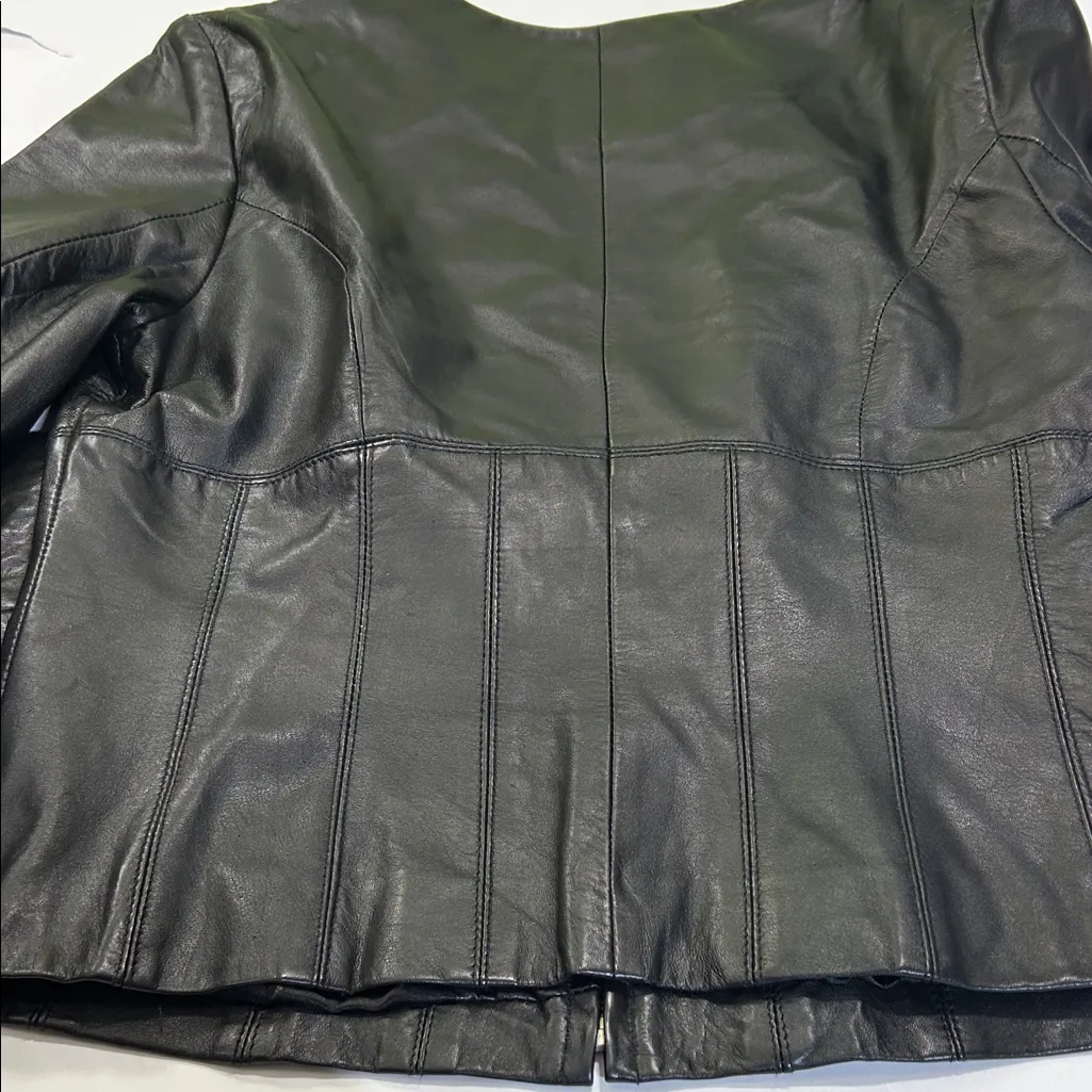 Style & Co. Black Leather Jacket - Image 14