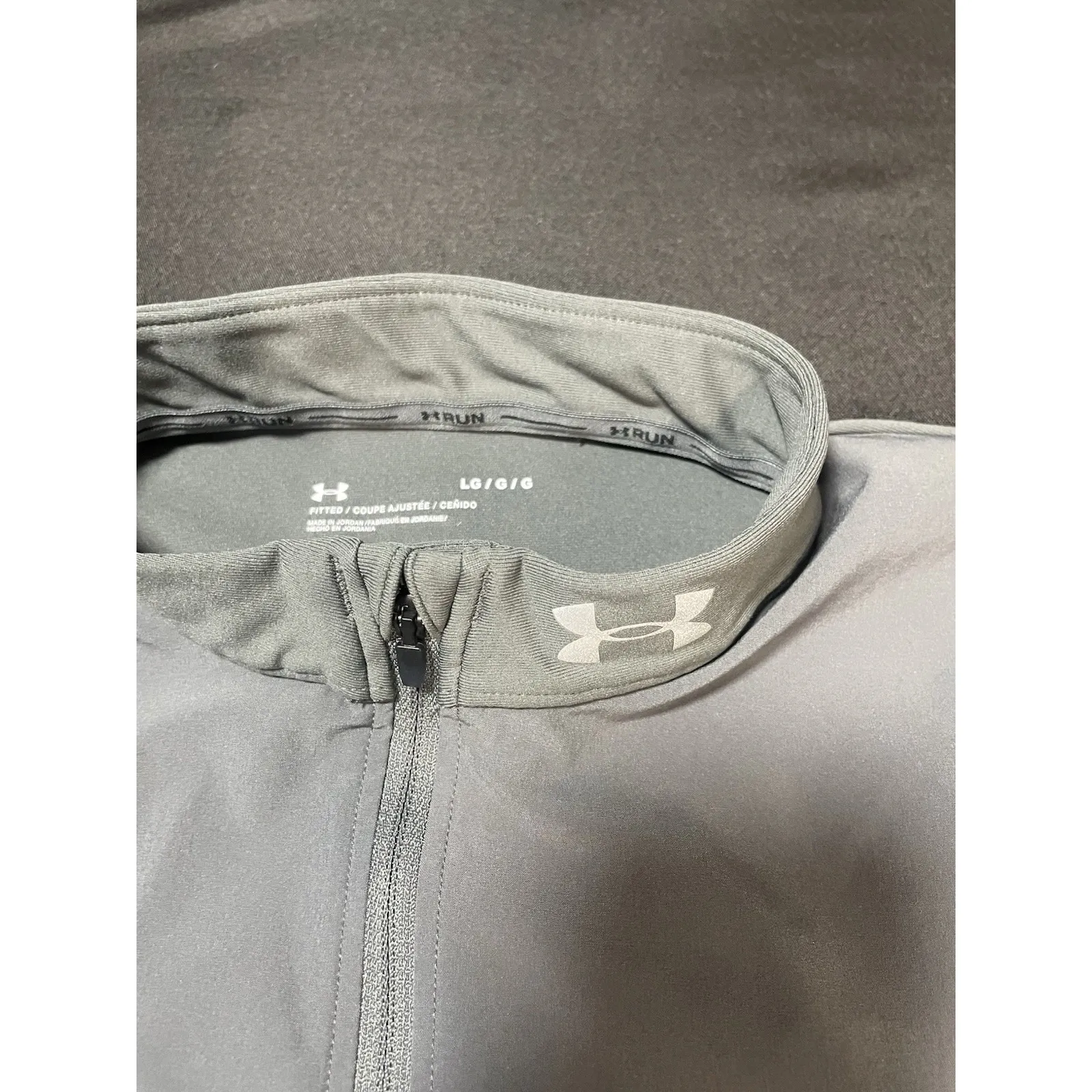 Under Armour Women's Qualifier Run Half Zip pullover in gray - Image 5