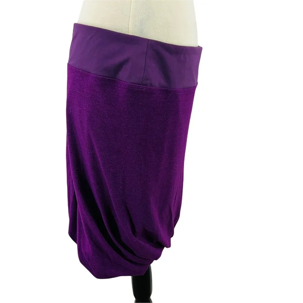 Athleta Twist It Bubble Purple Skirt Mini Stretchy Athleisure Wear Travel Large - Image 2