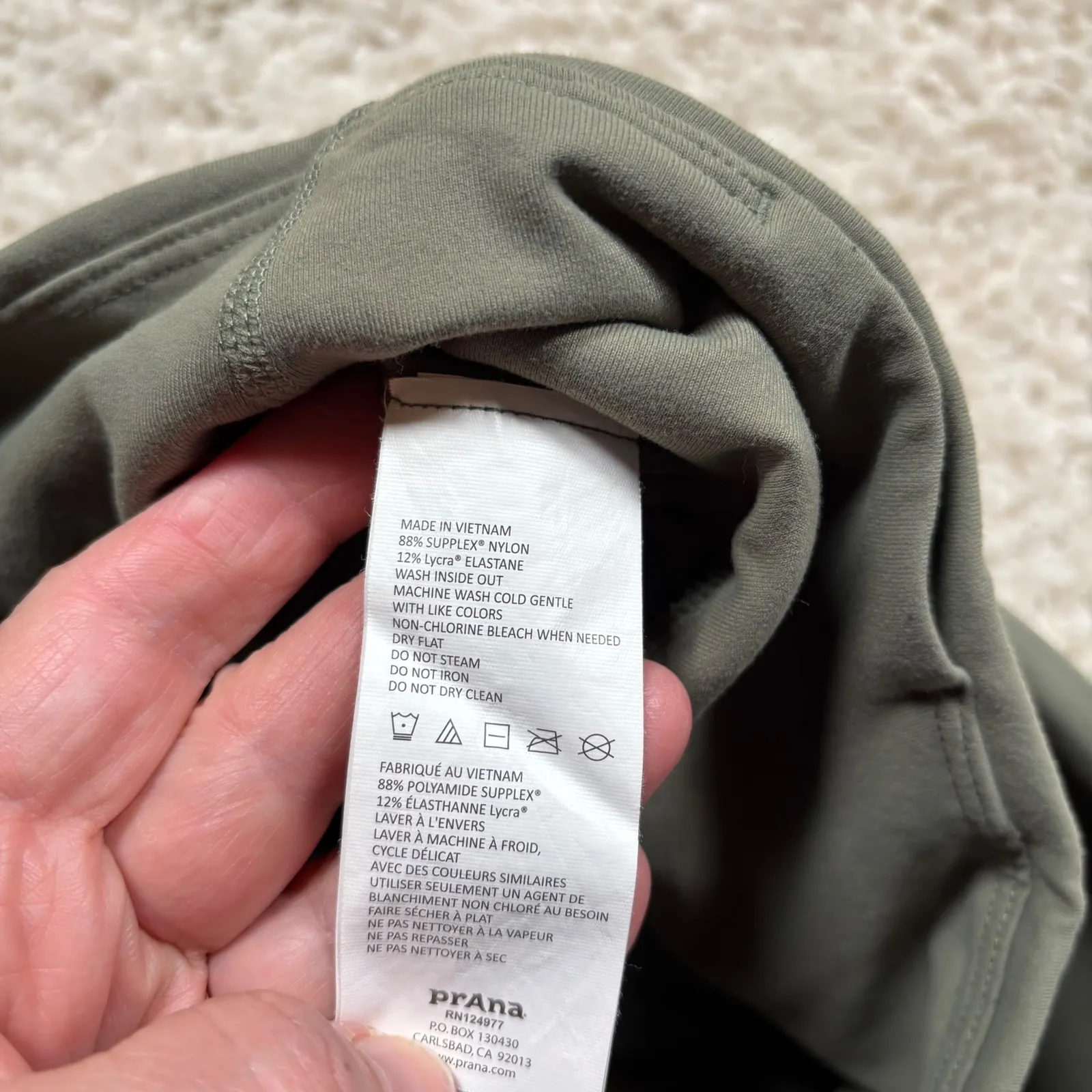 Prana Women's Green High Waist Leggings Activewear Size S - Image 4