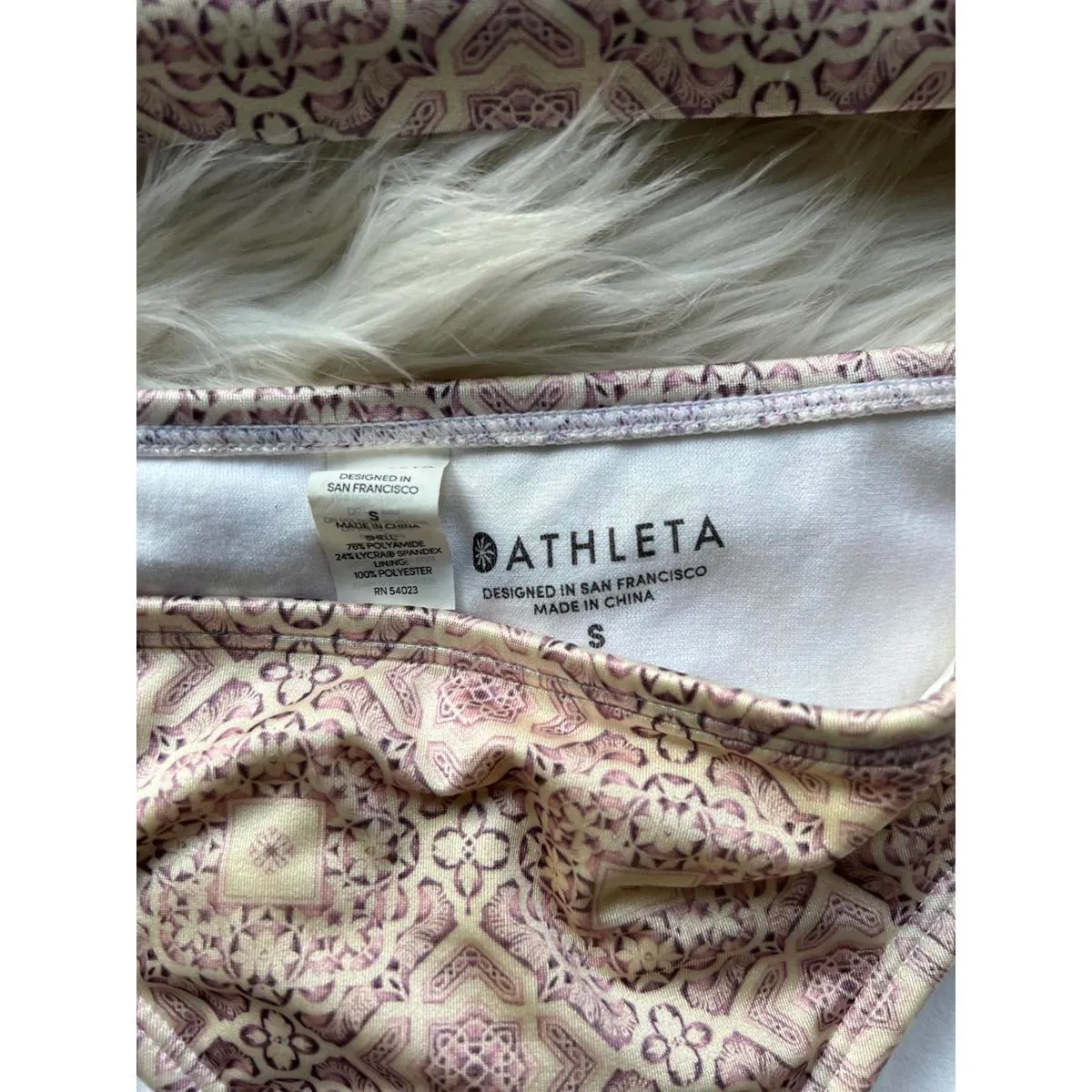 Athleta  Printed Halter Bikini Set Size Small - Image 5