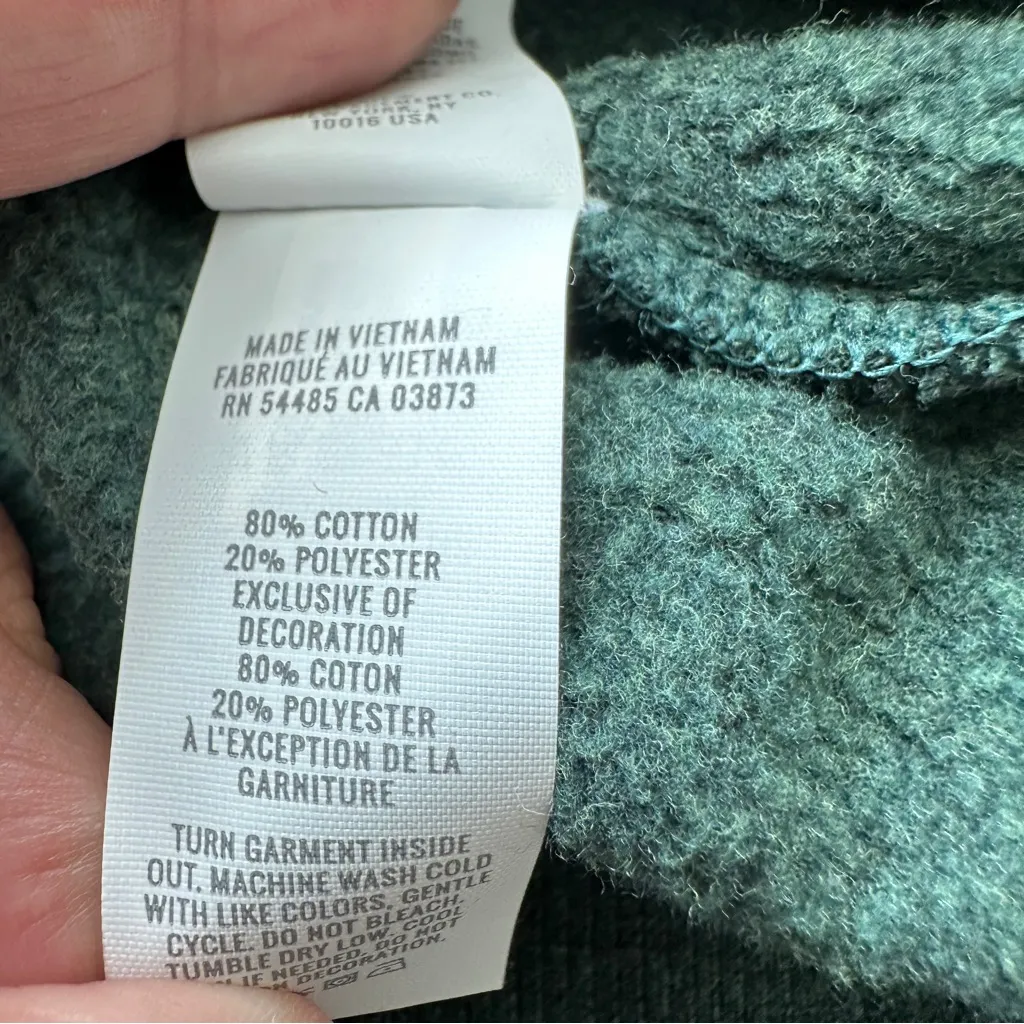 Aerie The Chill Cozy Terry Cloth NIlICE Oversized Slouchy Sweatshirt Green S - Image 6