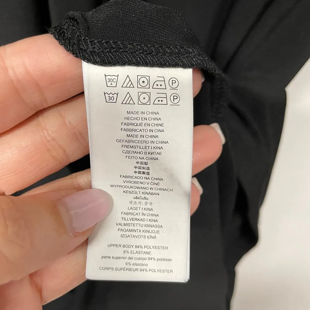 Michael Kors Black Velvet Jersey Twist Front Womenes Size Small Holiday - Image 11