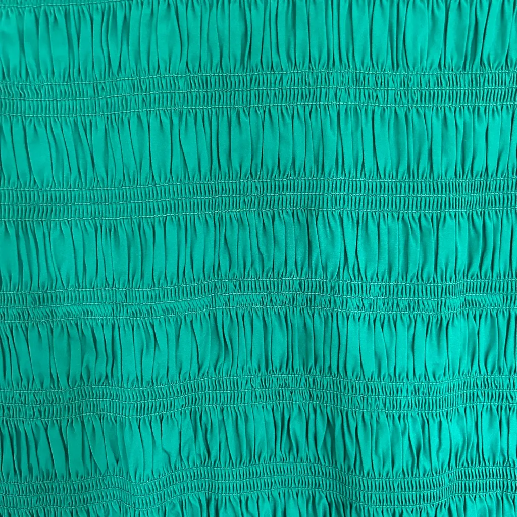 Madewell NWT The Melody Bubble-Hem Smocked Midi Dress in Poplin sz S - Image 5