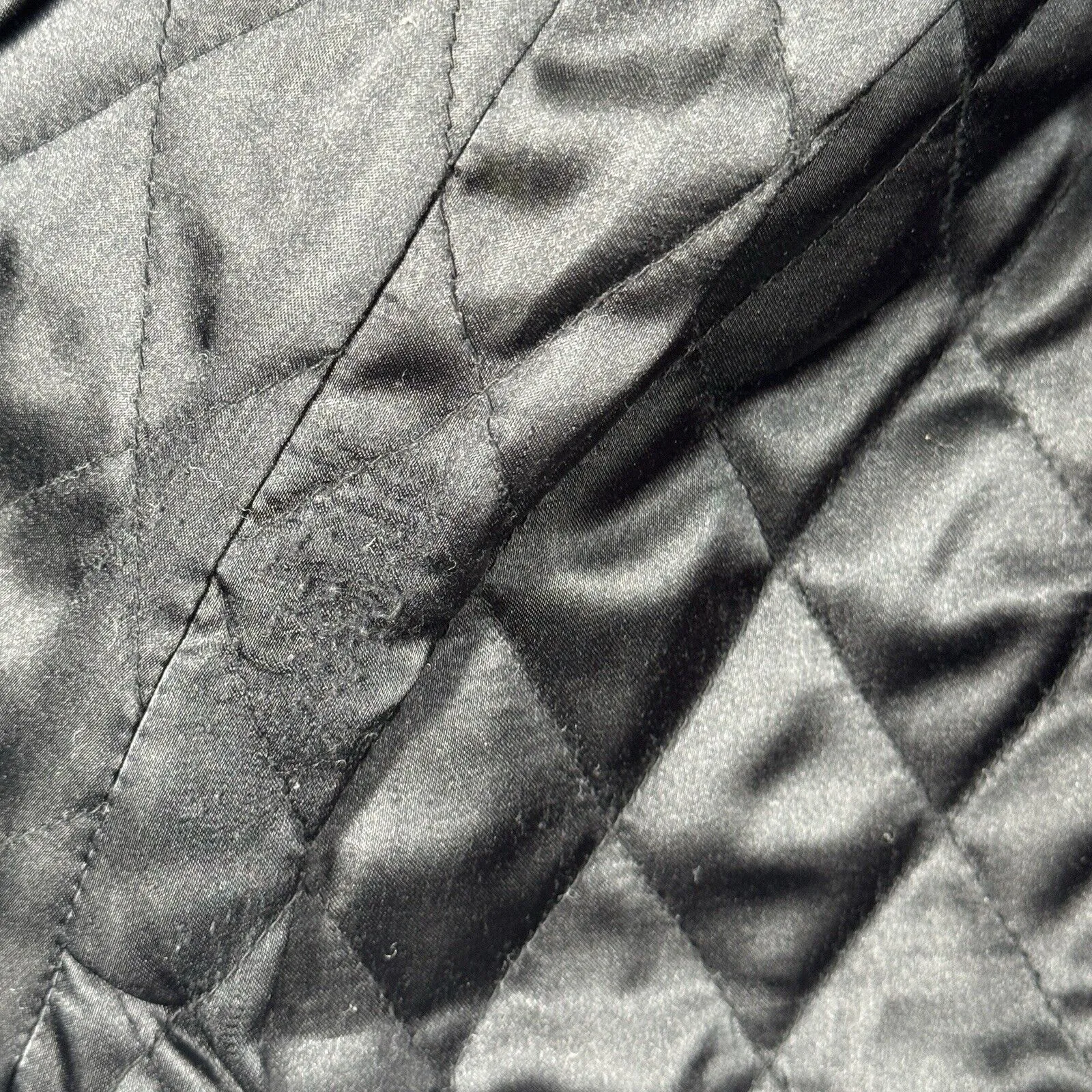 Ital Leather Collection‎ USA Jacket Womens 2XL Black Leather Bomber Edgy Rocker Size 2X - Image 7