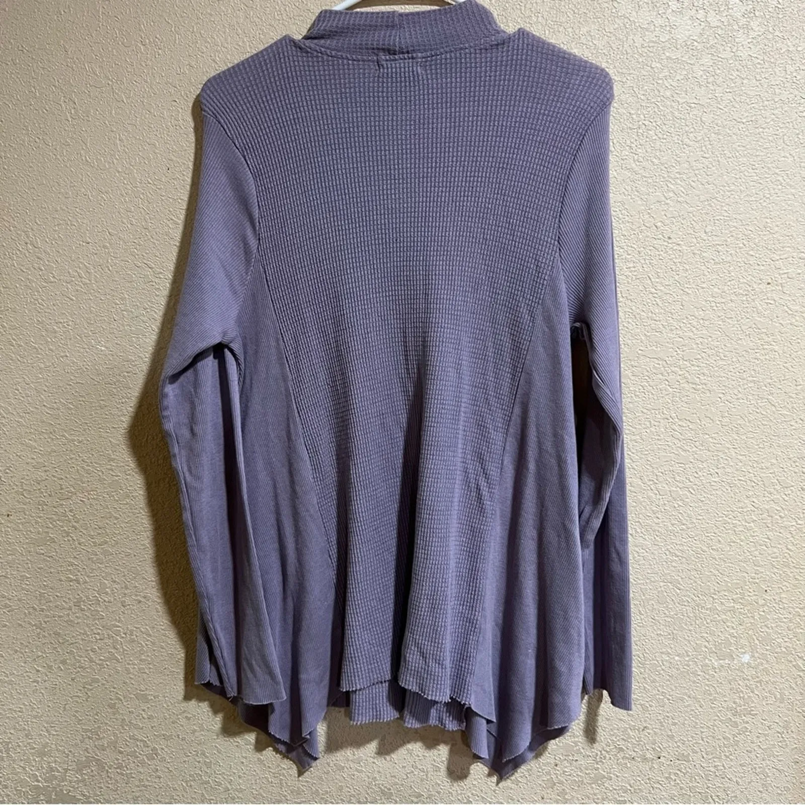 T.la | Anthropologie Sloane purple lavender mock neckline thermal tunic shirt S - Image 7