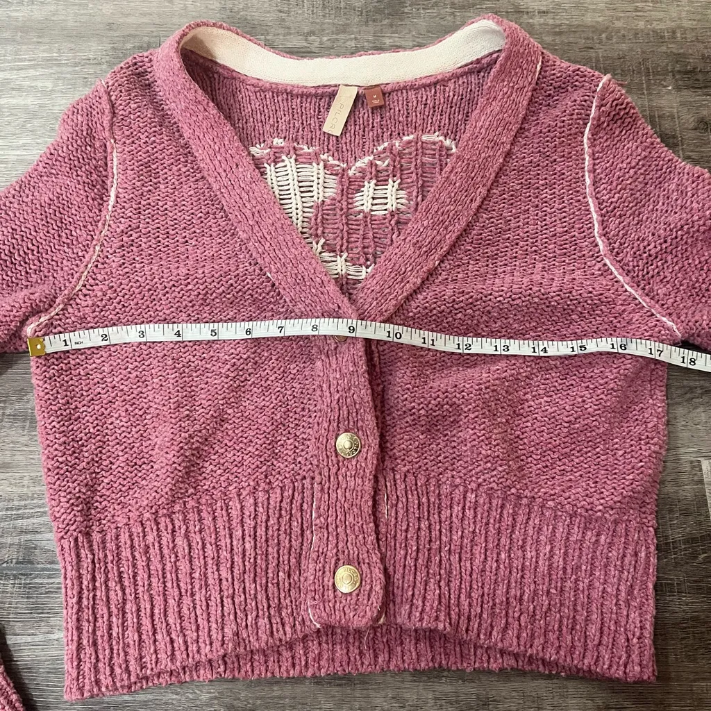 ANTHROPOLOGIE Pilcro Icon Heart Yin Yang Cardigan - Image 10