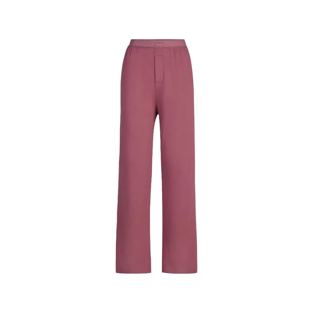 Skims Boyfriend Loose Pant in Beet, Size XXS - Image 4