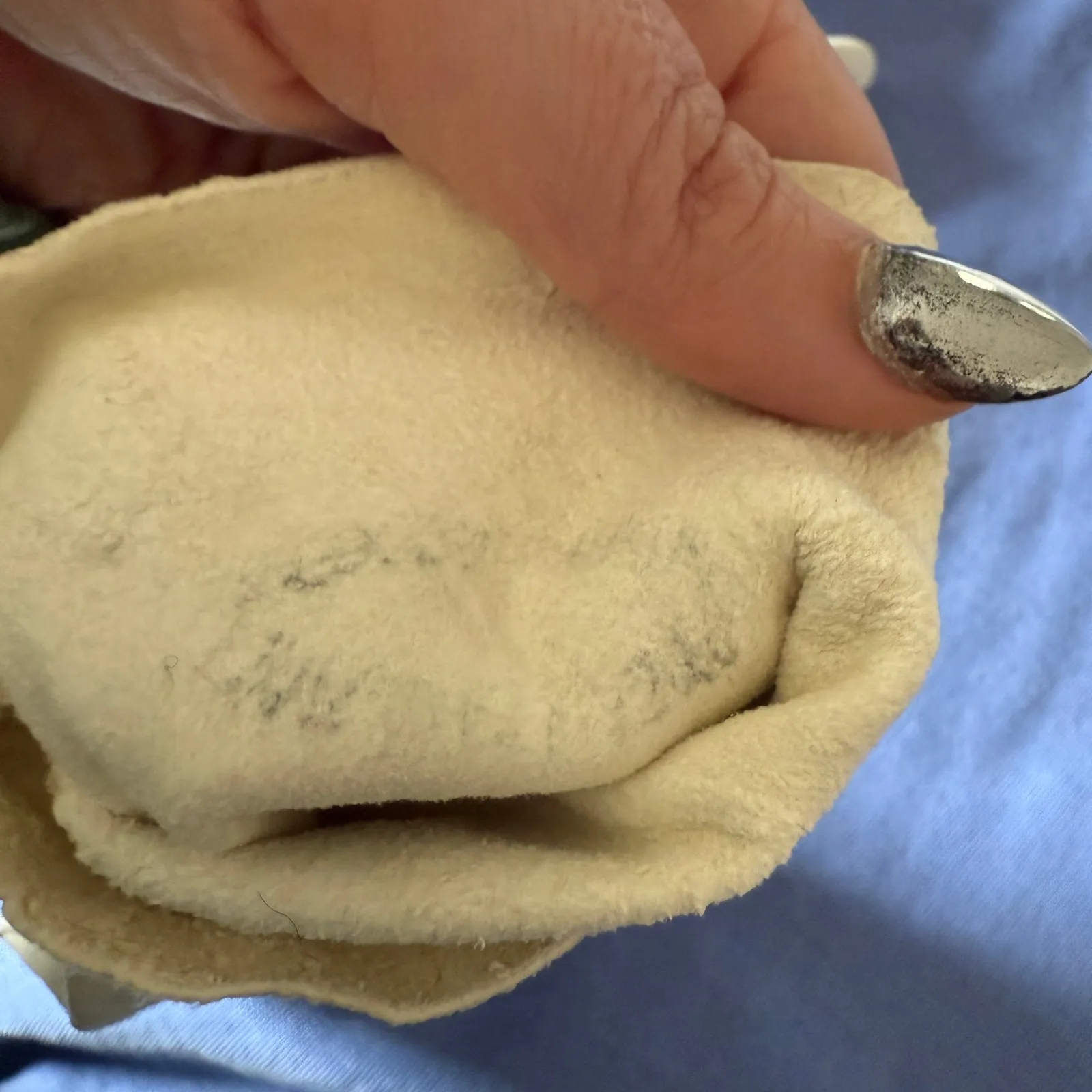 50s Vintage White Washable Doeskin Mid - Image 6