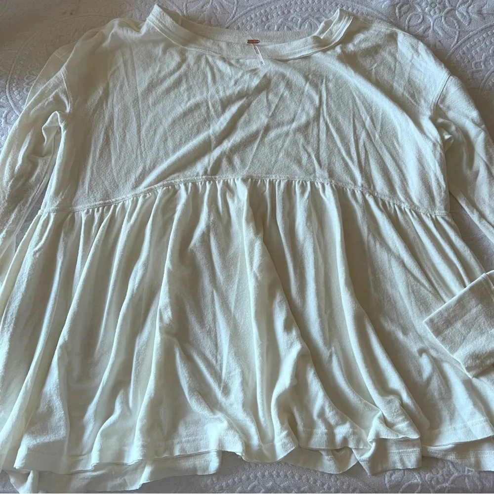 FREE PEOPLE  Forever Your Girl White Babydoll Top - Image 4