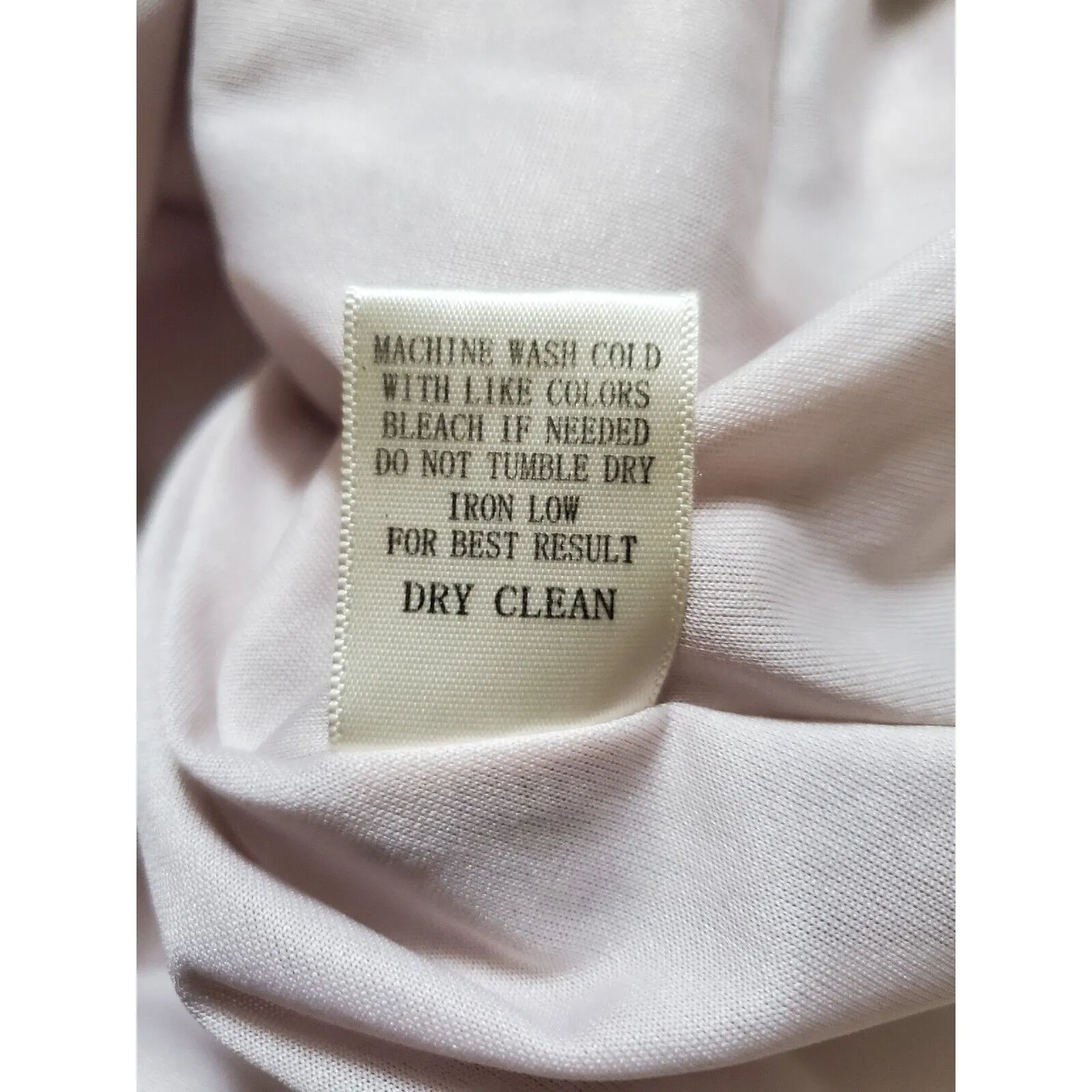 Very J Dress Women Large Sleeveless Pastel Pink Cream Shift Midi w Pockets - Image 10