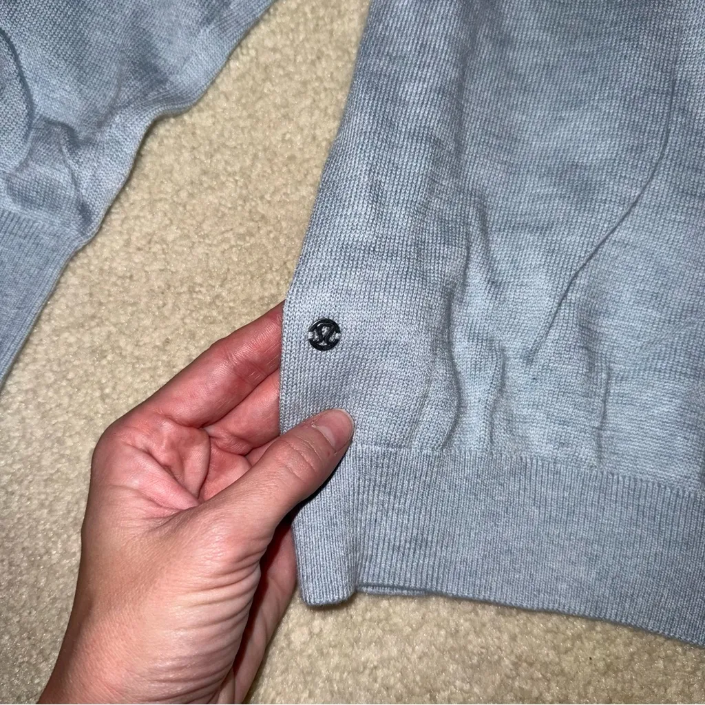 NWT Lululemon Athletica Full Extension Sweater in Heathered Starlight Size 10 - Image 8