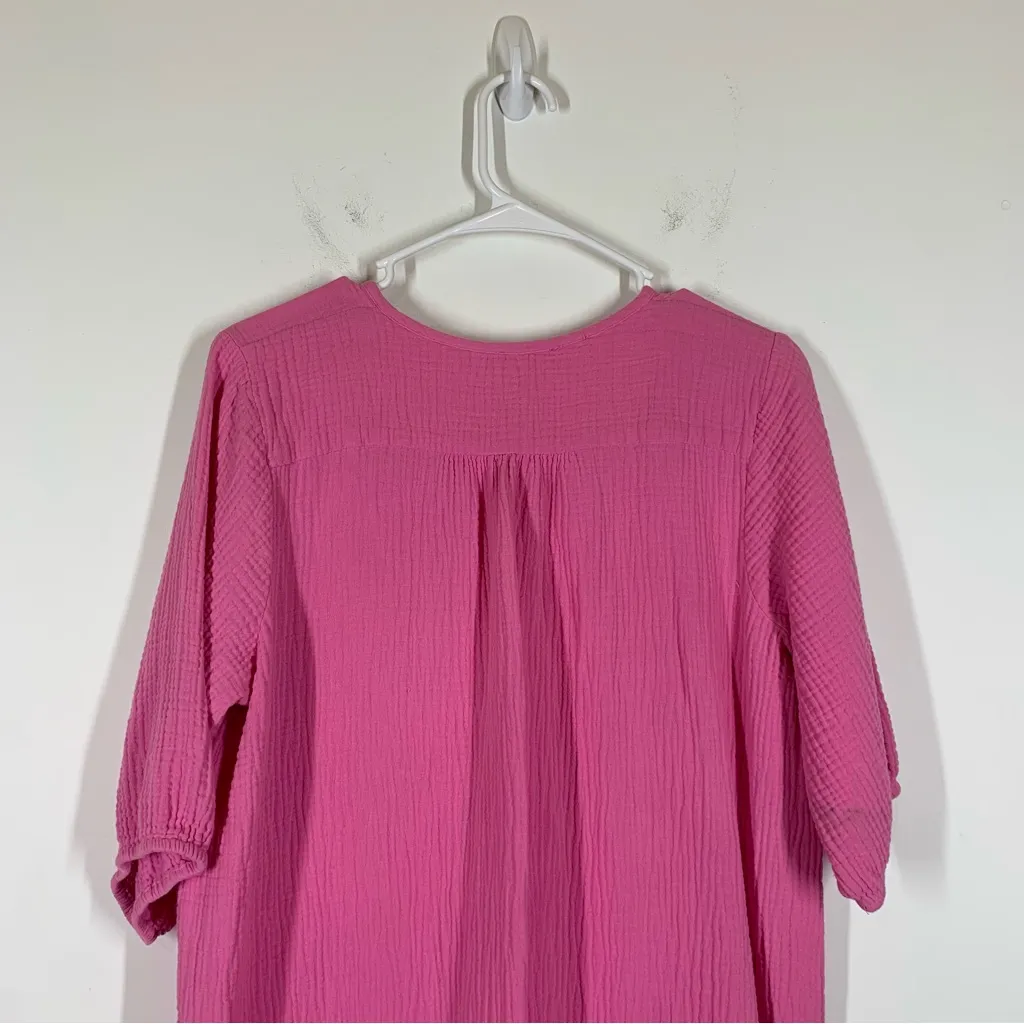 Buddy Love Carmen Cover Up Maxi Dress Size Medium Pink - Image 7