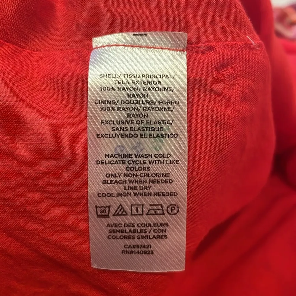 Loft- Ikat Vibrant Aztec Boho Beachy Southwestern Multicolor Ruffle Dress- 6 - Image 10