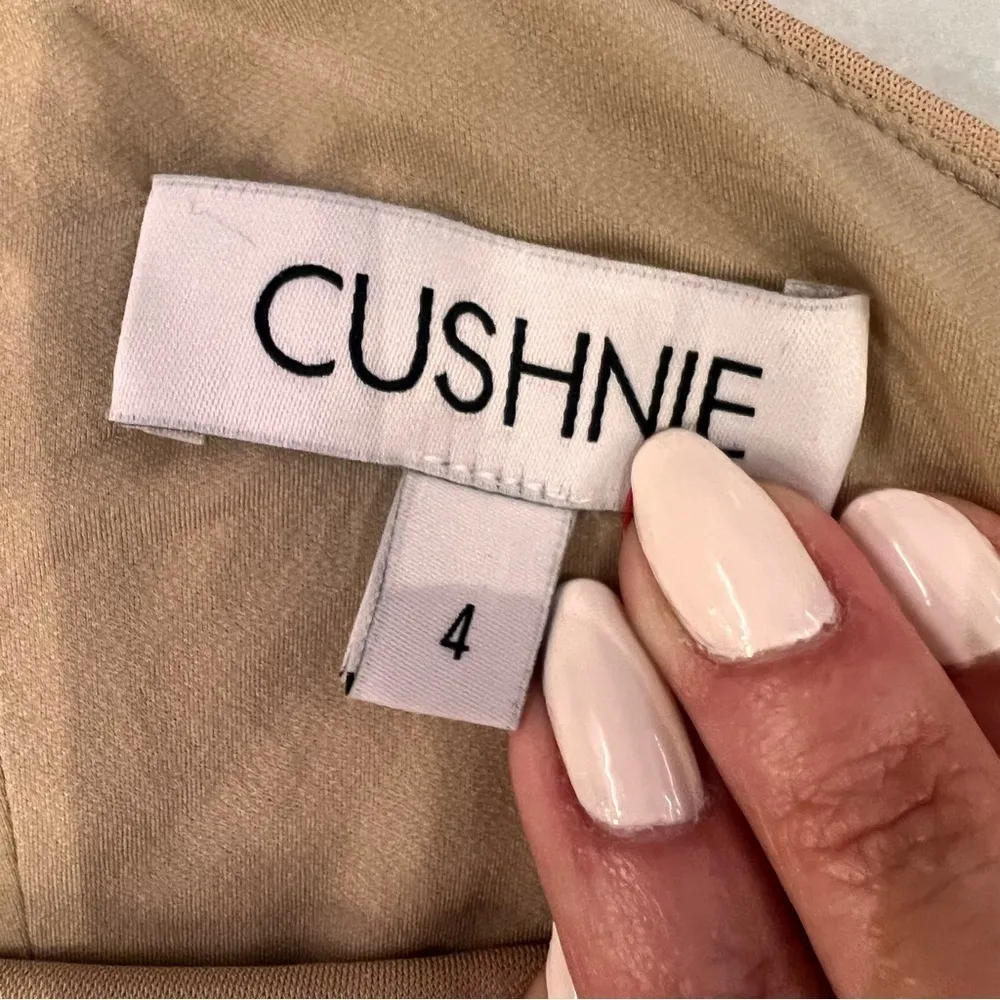 Cushnie One Shoulder Matte Jersey Dress Size 4 - Image 12