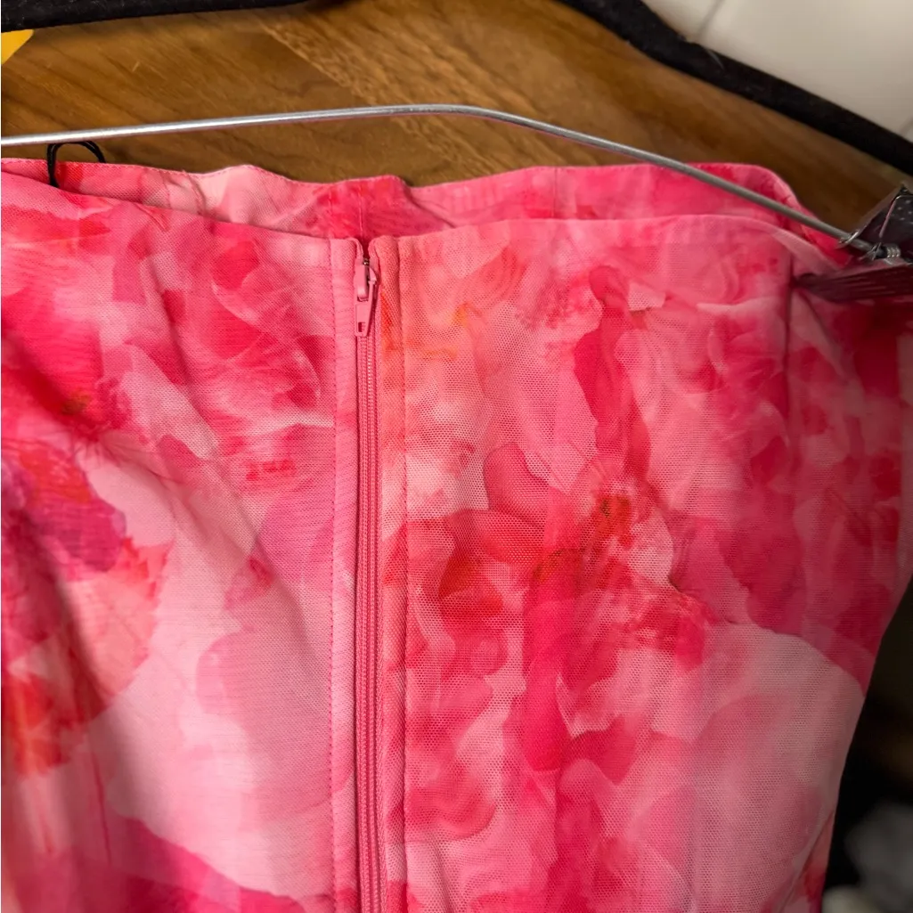 NWT Superdown Mika Pink Floral Corset Mini Skirt Set - Image 5