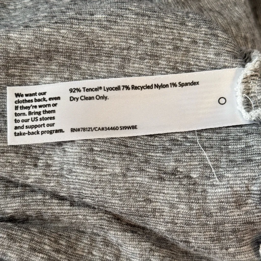 Eileen Fisher Long-Sleeve Heather-Ivory Textured Fabric Top, Size Large. - Image 7