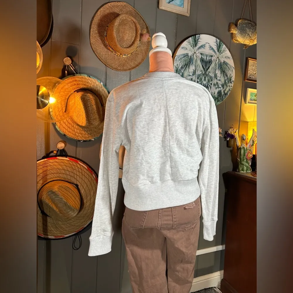 Nashville Crewneck Grey Pullover Sweatshirt Small Gray - Image 5