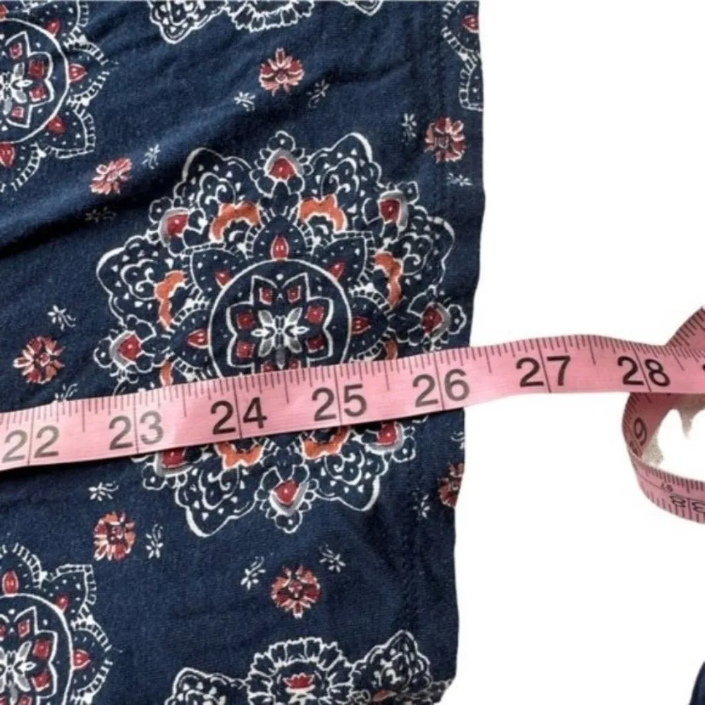 Torrid Super Soft Crew Neck Eyelet Yoke Cold Shoulder Top Navy Blue size 2x - Image 7