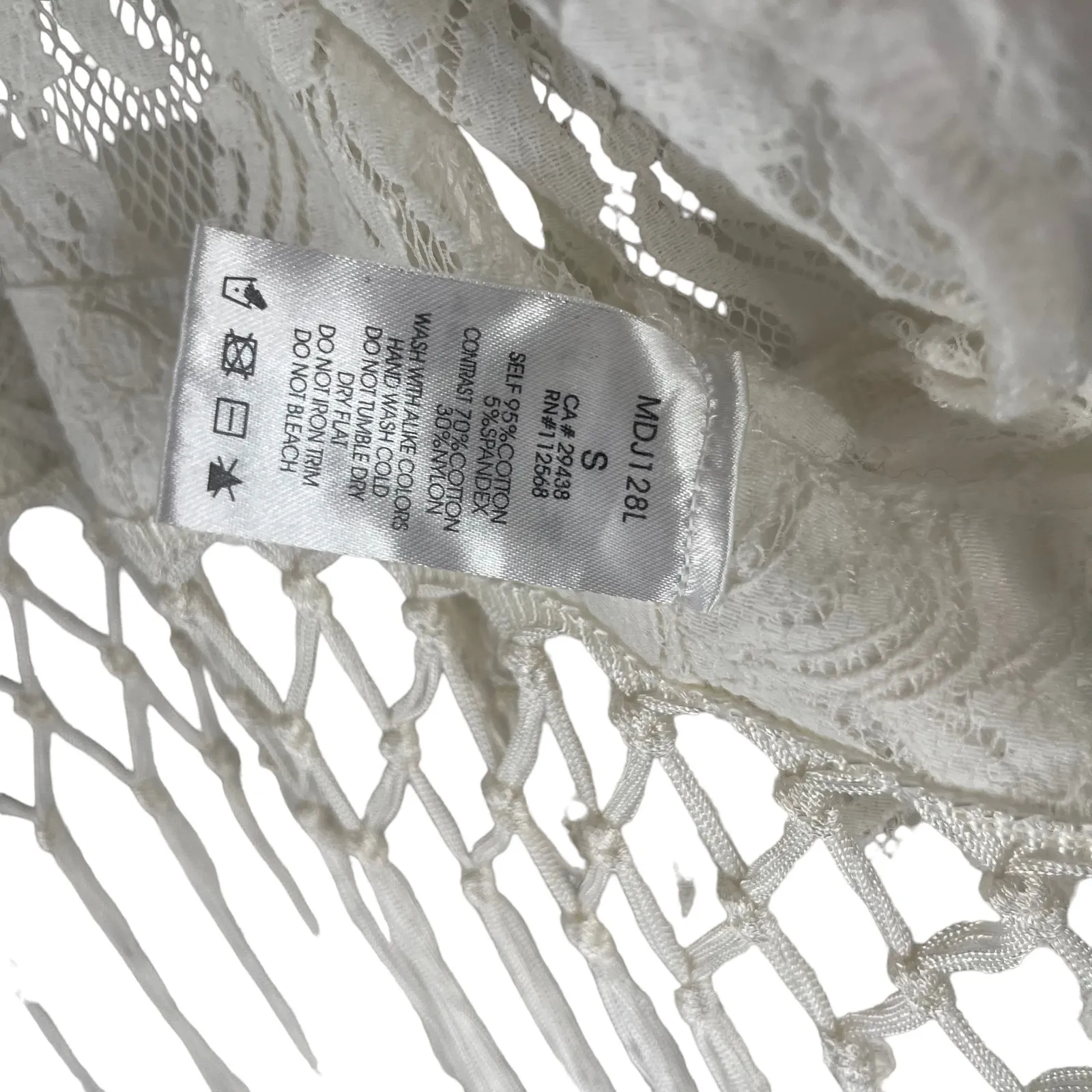 Miss Me Y2k Women's Size Small White‎ Cottage Western Kimono Sweater - Image 6