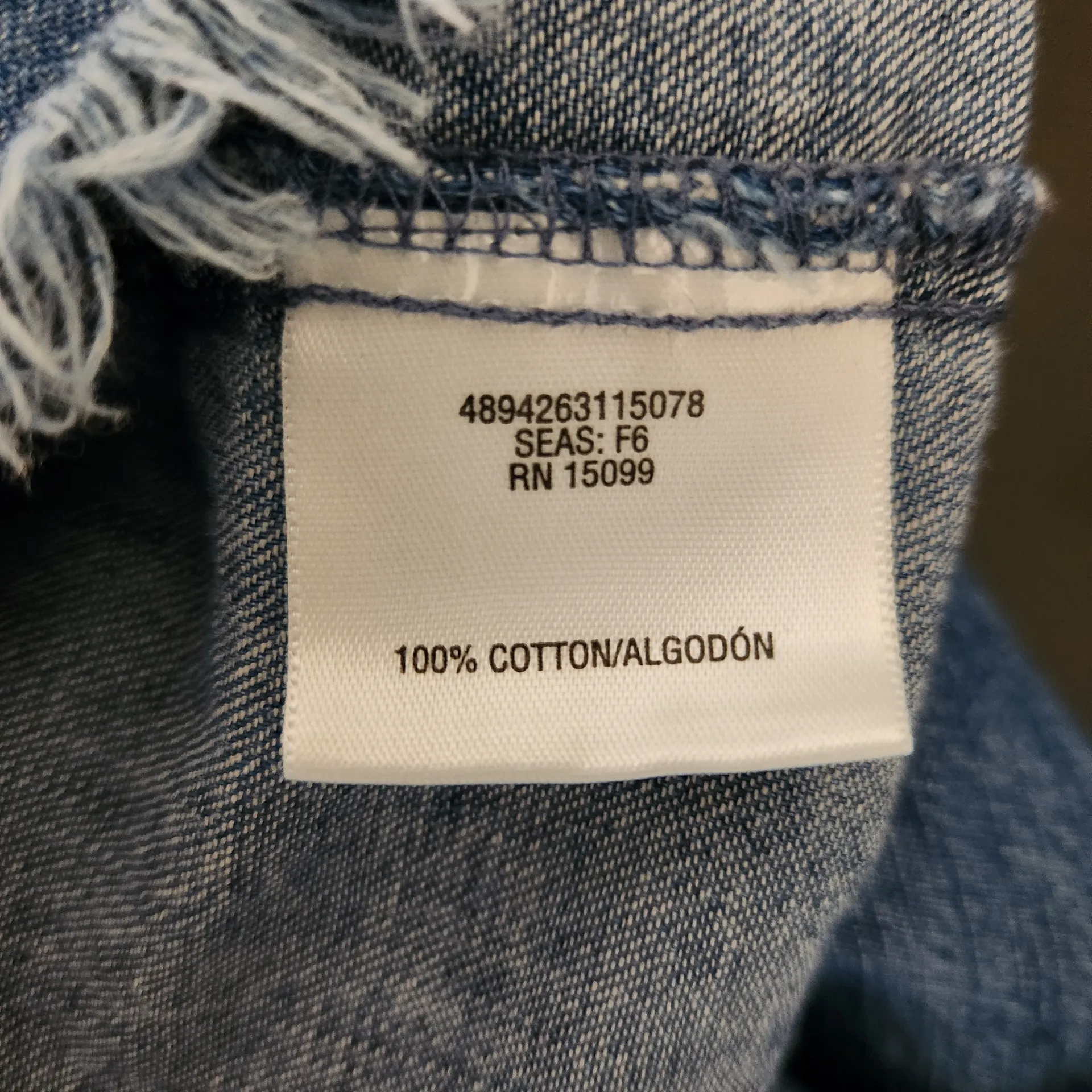 Canyon River Blues Denim Sleeveless Top Size Large Blue - Image 8