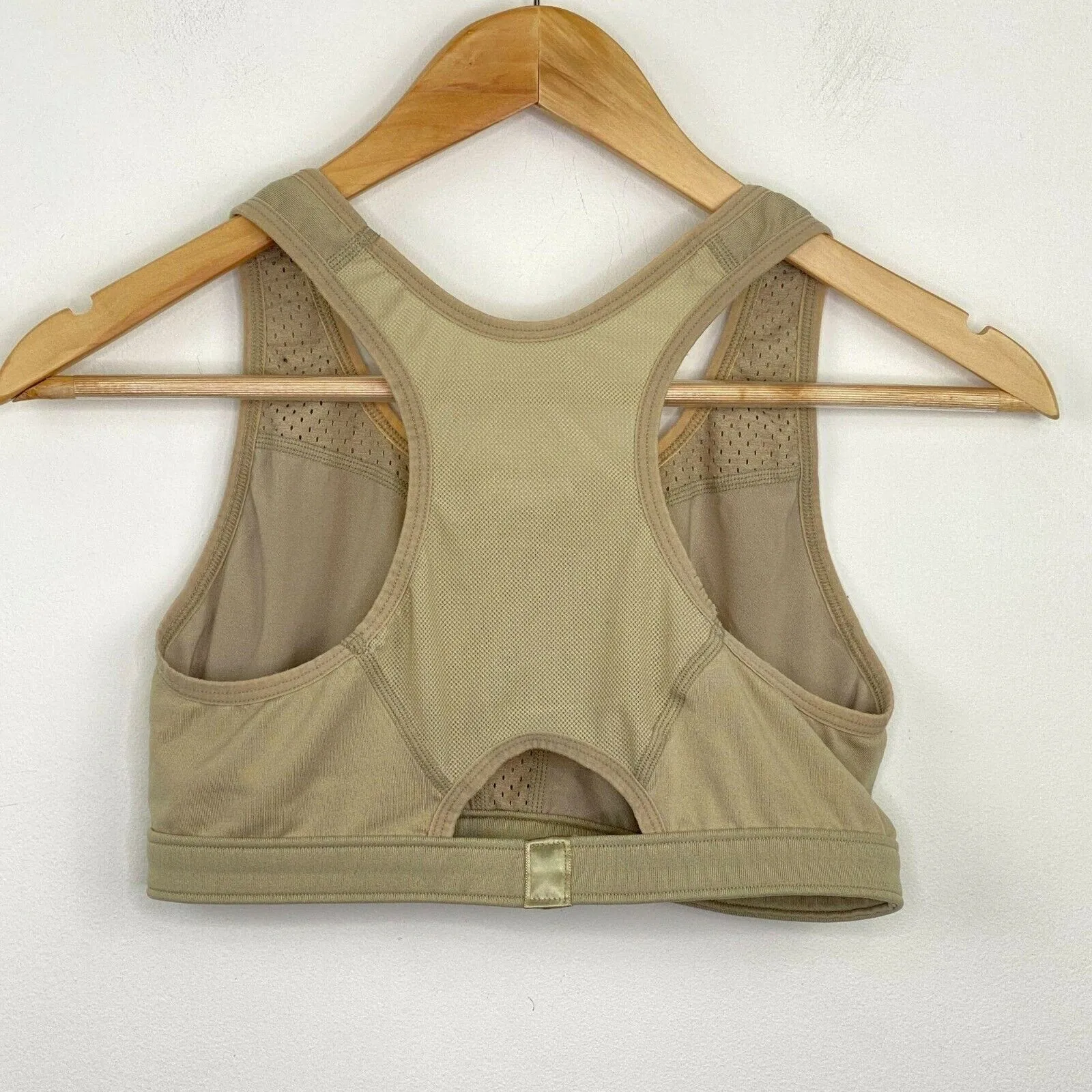 Patagonia Tan Racerback Activewear Sports Bra Women's Size‎ Medium M - Image 6