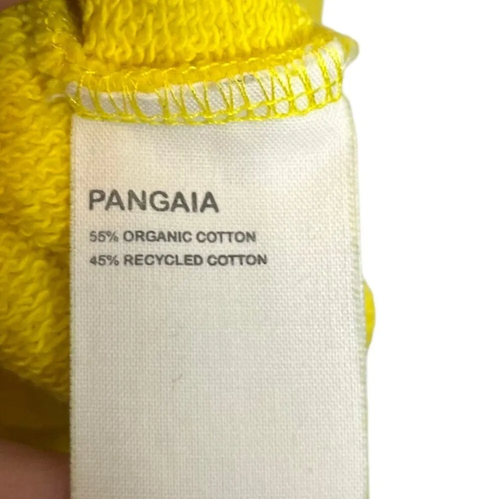 Pangaia 365 Organic Cotton Hoodie Sweater Saffron Yellow Women’s Size XS - Image 11