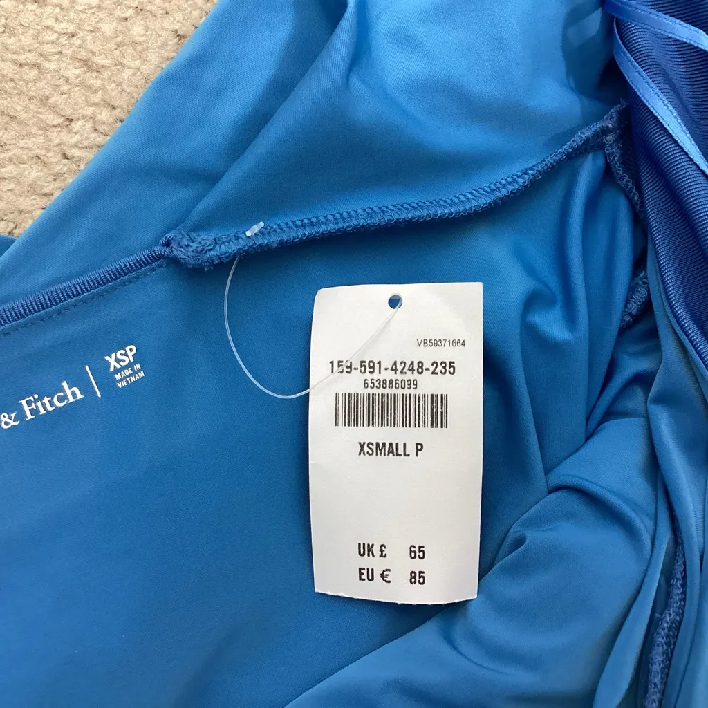 Abercrombie & Fitch Petite Ruched Criss Cross Dress Size XS NWT - Image 5