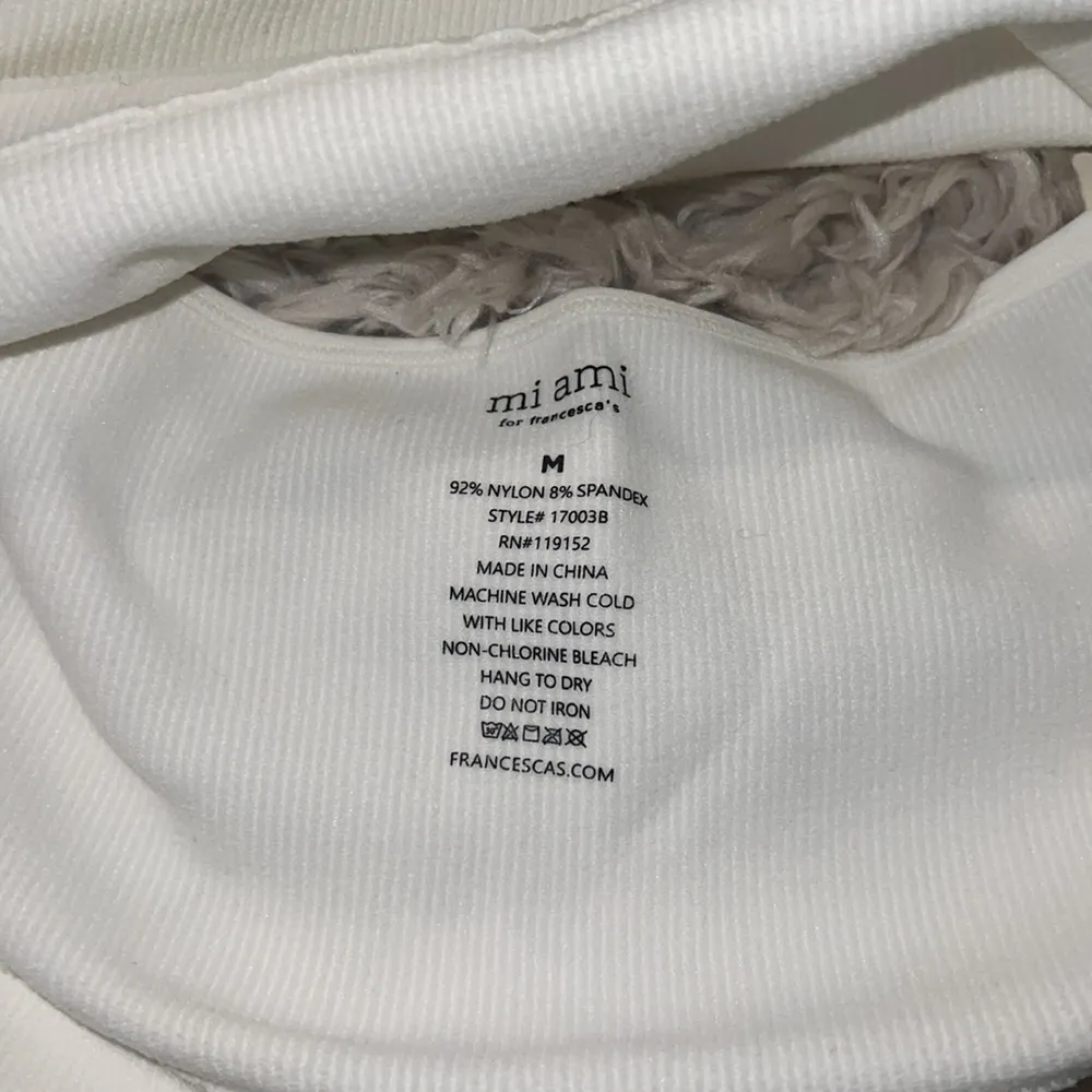 NWT ribbed halter top White Size M - Image 4