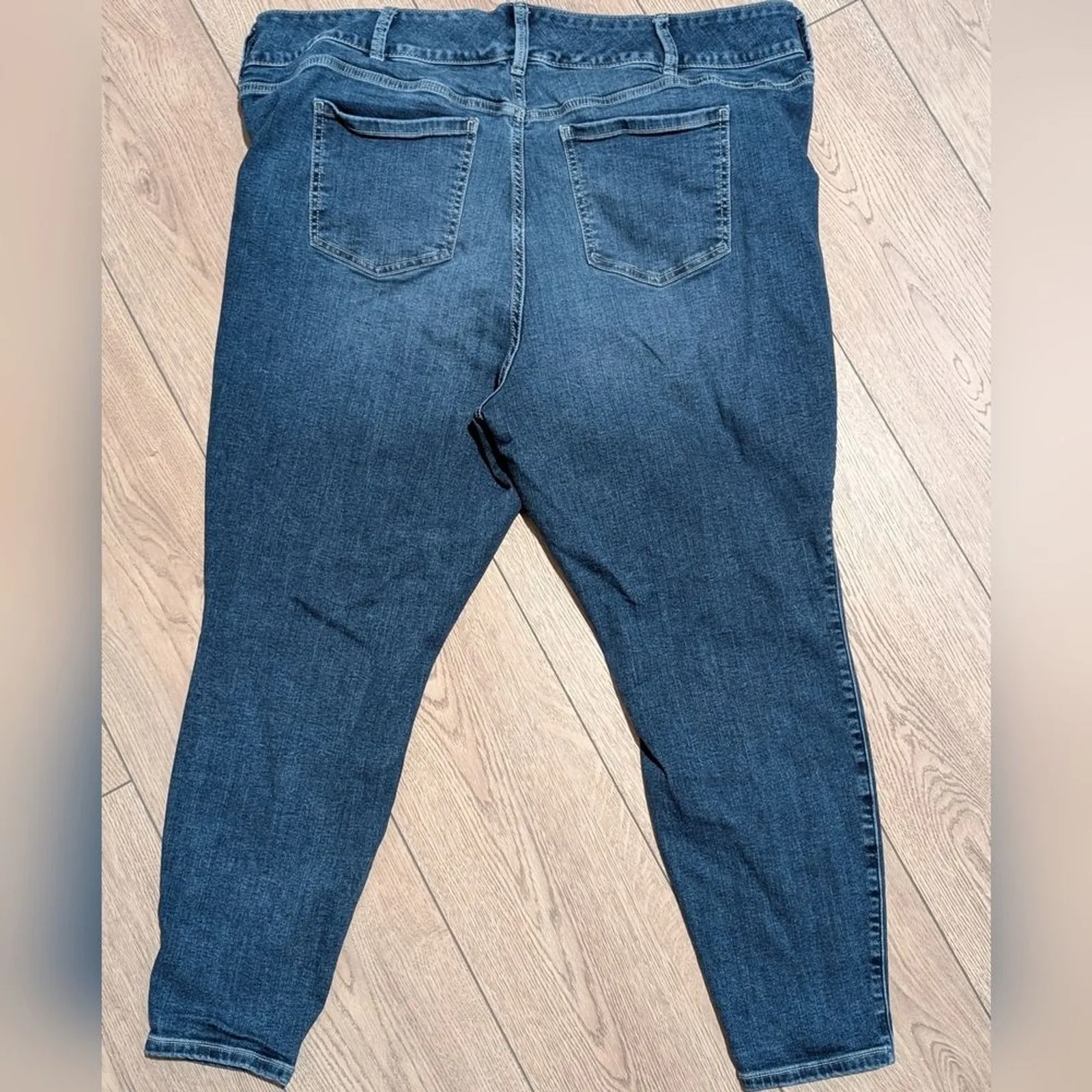 Torrid Jegging‎ Jeans Plus 24 Dark Faded Denim Wash Skinny Leg Pants High Rise - Image 4