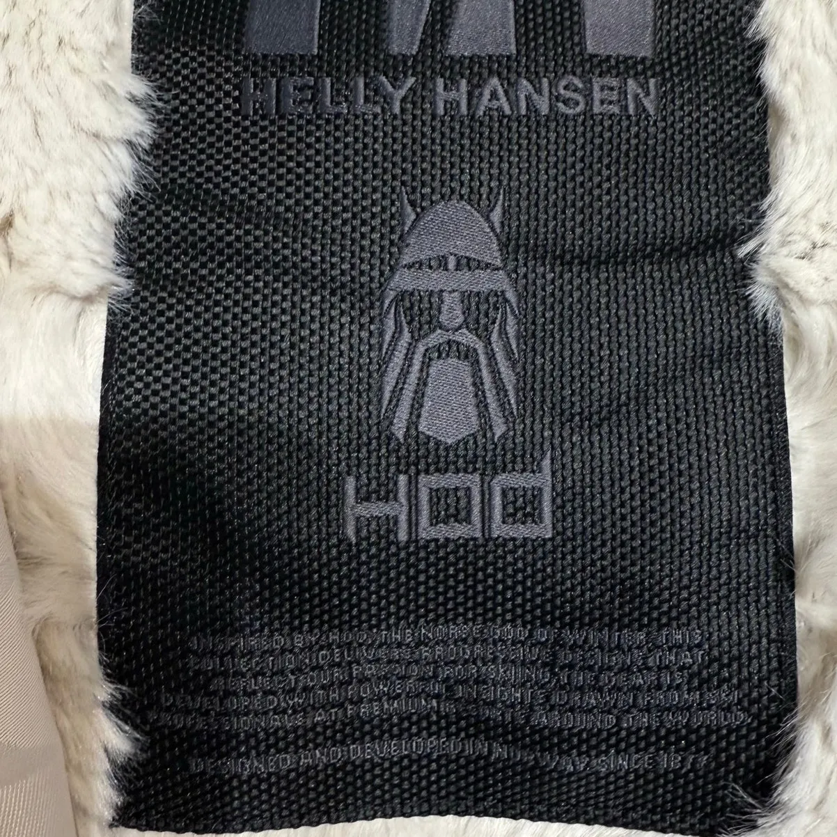 Helly Hansen White Ski Puffer Hooded Jacket Sz L - Image 7