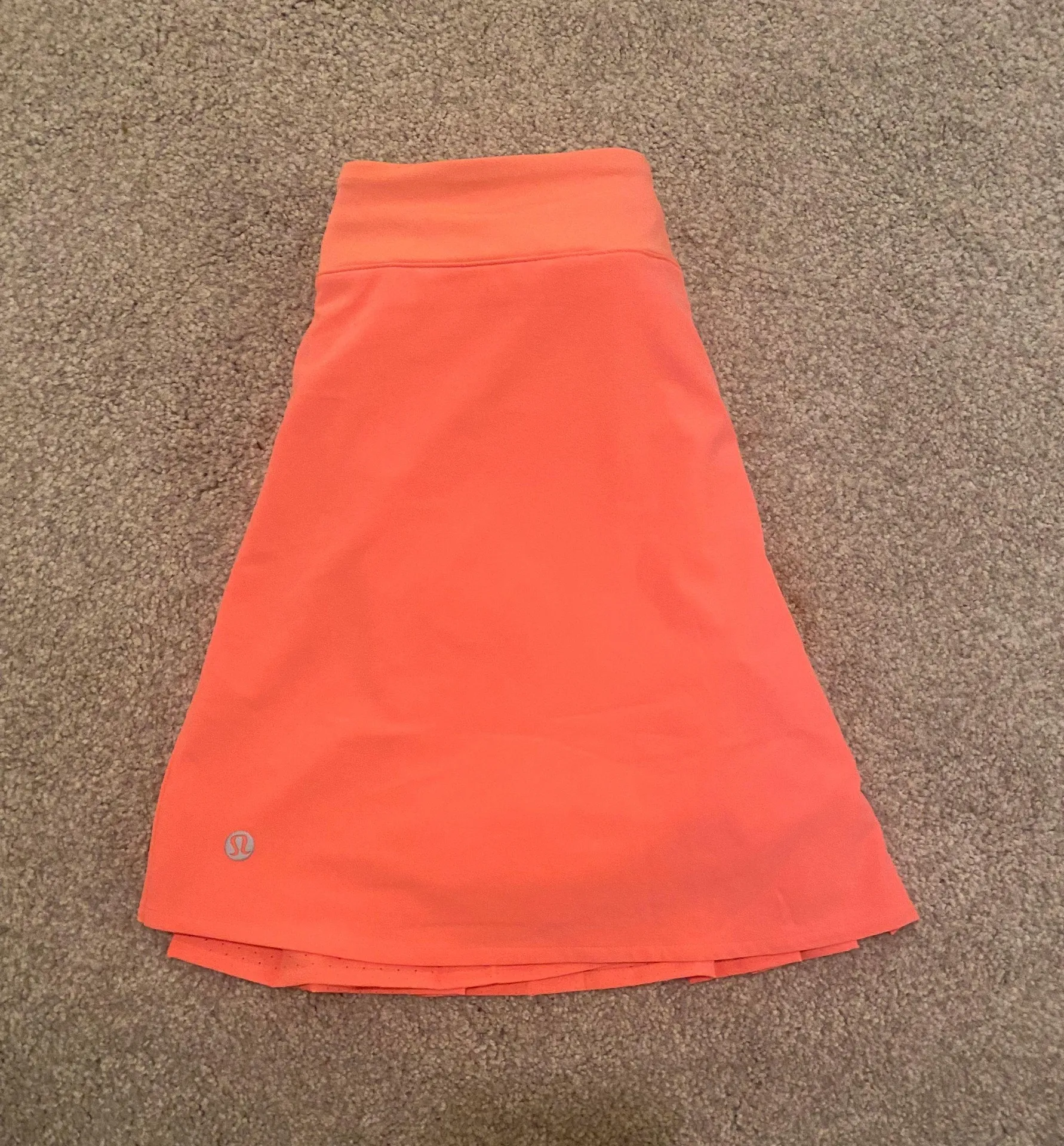 Asymmetrical Pleated Tennis Skirt Sunset - Image 4