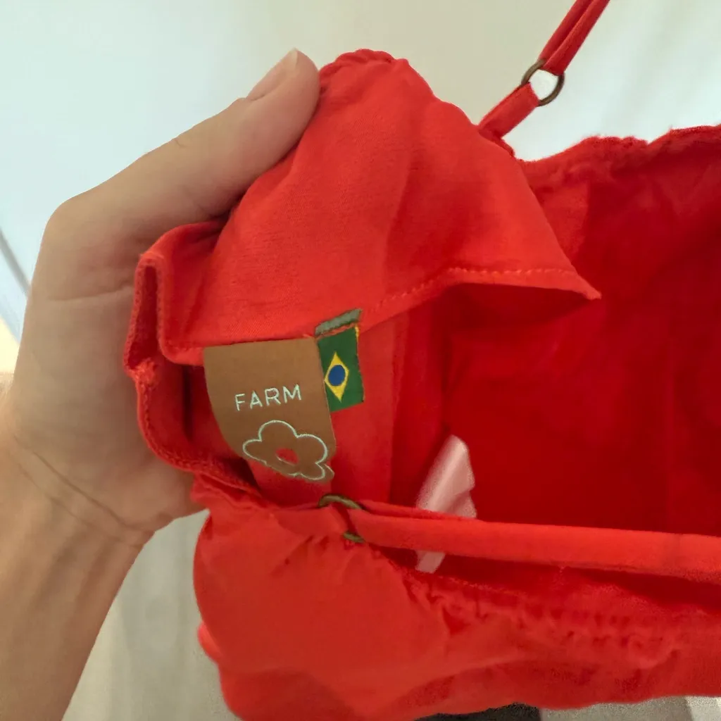 FARM Rio Vibrant Red Maxi Dress - Image 5