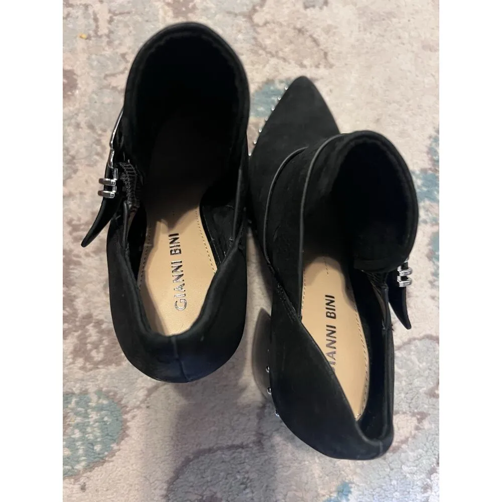 Giani Bini Western Studded Black Ankle Boots Size 6 M Bootie Festival Rock - Image 5