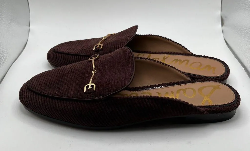 NWOB Sam Edelman Linnie Women's Brown Cordoroy Mule 10.5 - Image 4