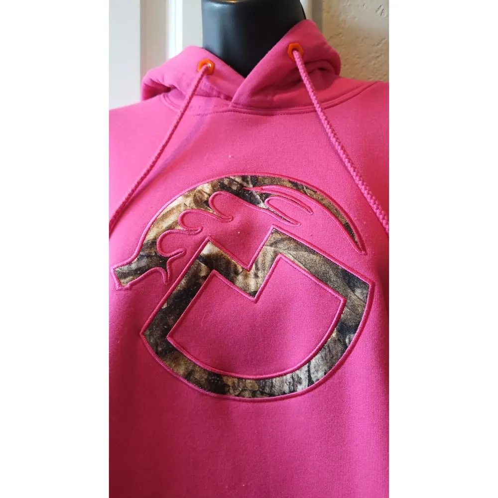 Magellan Outdoors Hunt Gear Pink Loose Fit Camo Hoodie Size M heavyweight - Image 2