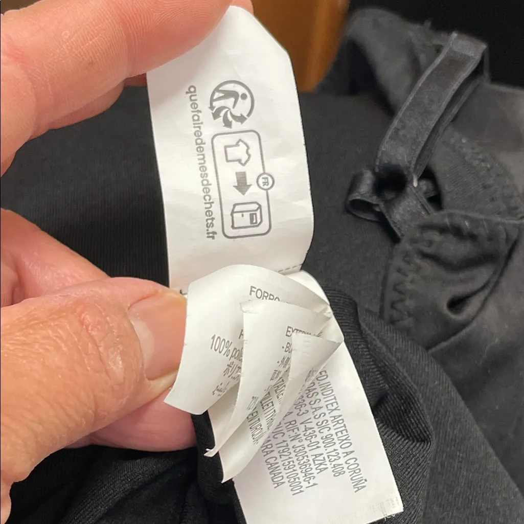 Zara Elegant Black Spaghetti Strap Dress. - Image 12