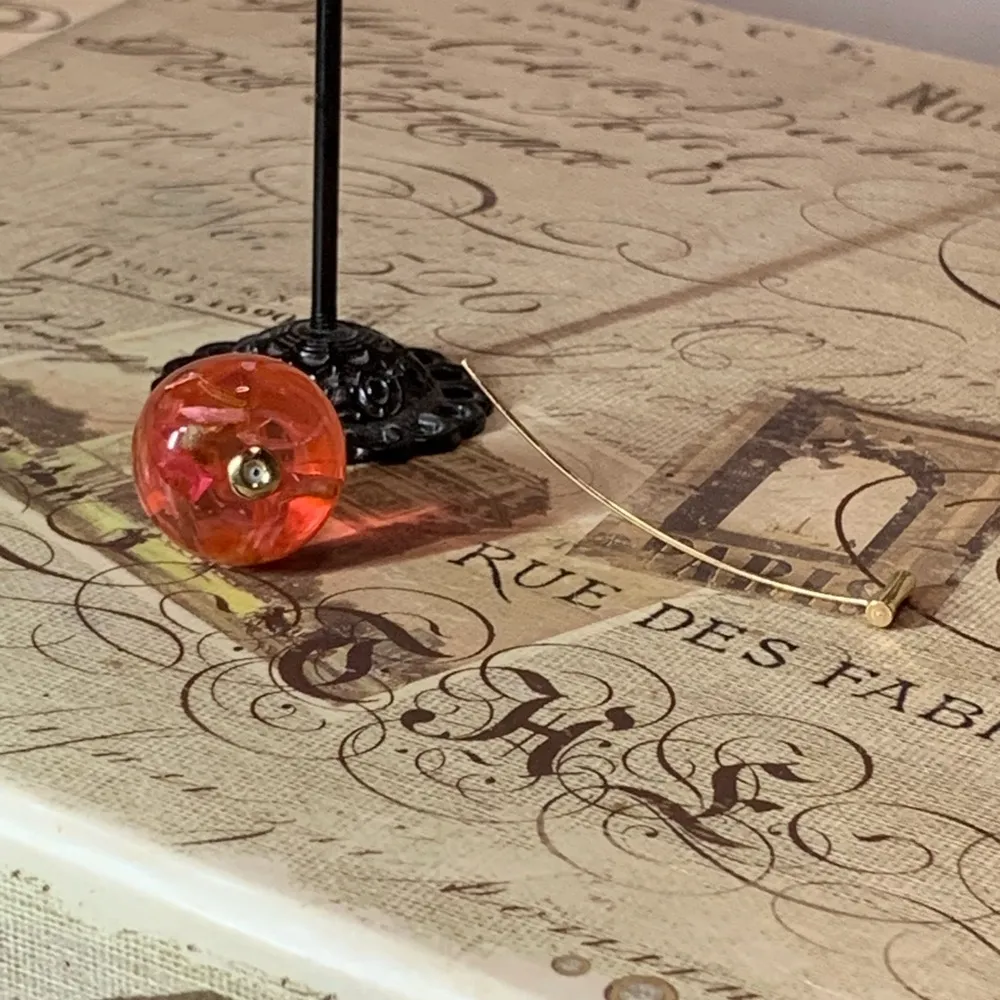 Cherry Stem Earrings Gold - Image 7