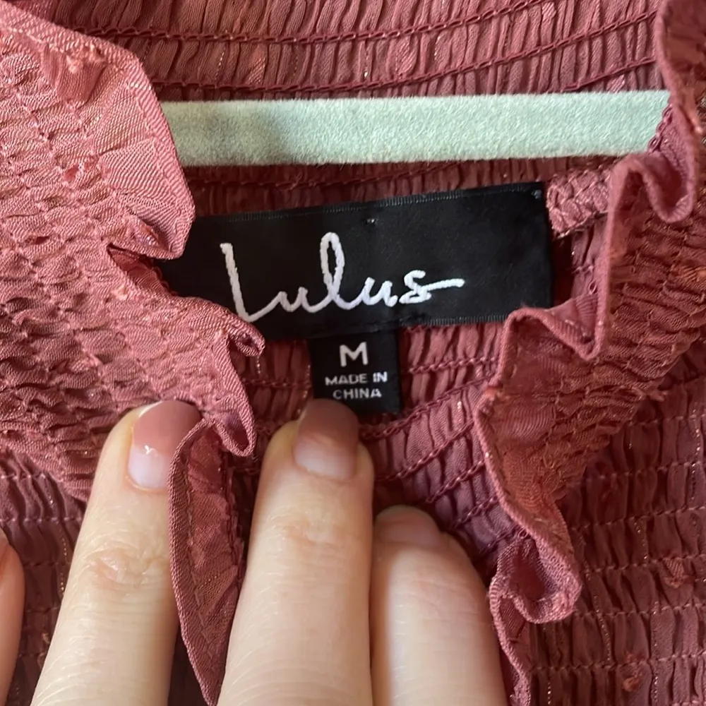 NWT Lulu’s Shirred Peplum Mock - Image 6