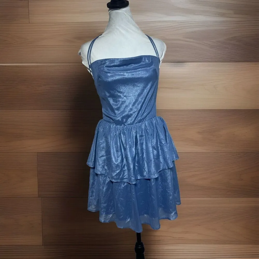 Women’s Lucy in the sky aspen lace up Mini dress Size M Open Back Sexy - Image 4