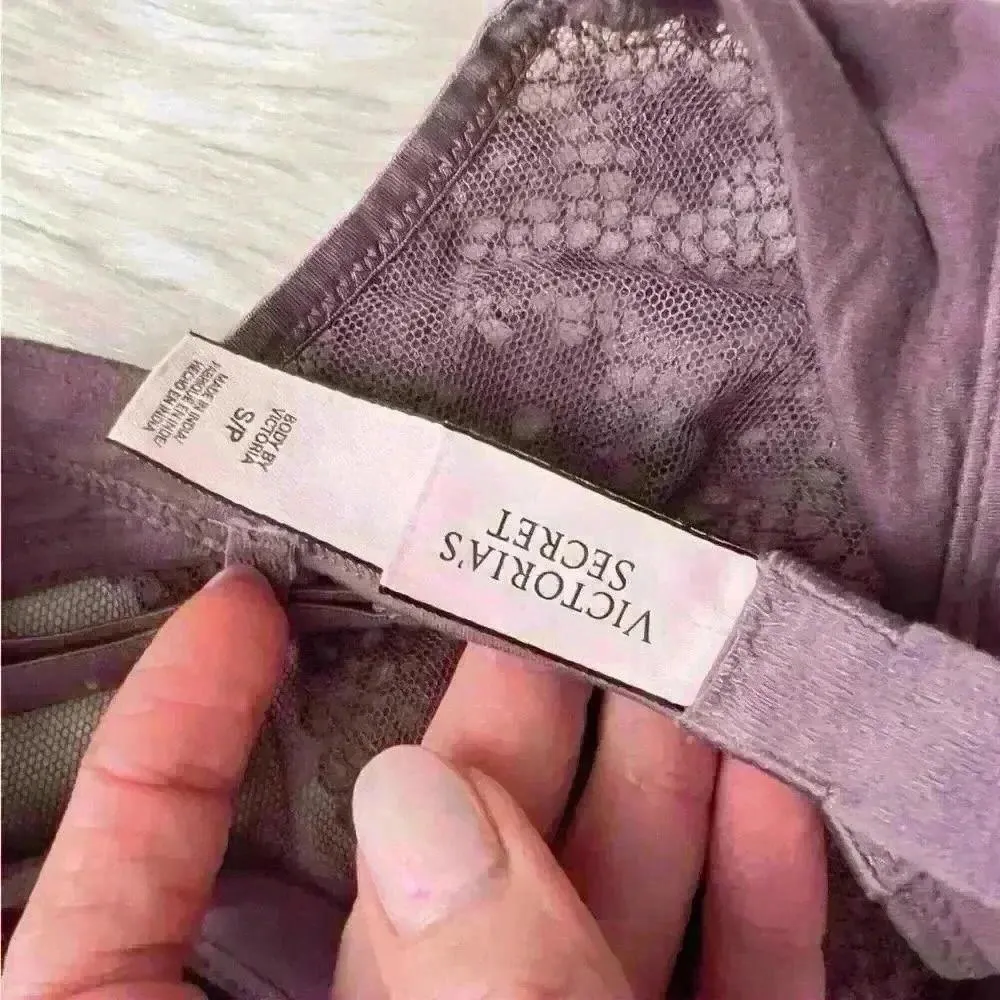 Victoria's Secret Body By Victoria Triangle Bralette Smokey Purple Small - Image 2